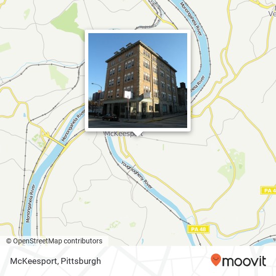 Mapa de McKeesport