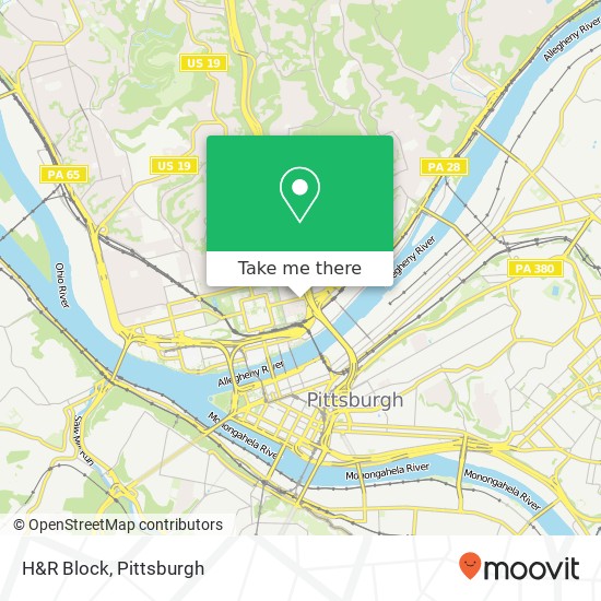 H&R Block map