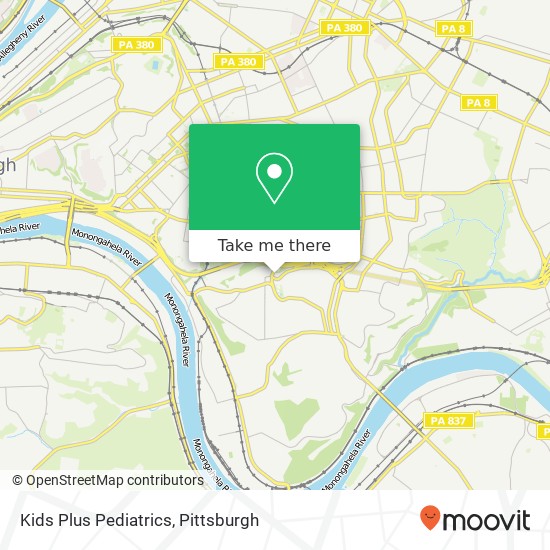 Mapa de Kids Plus Pediatrics