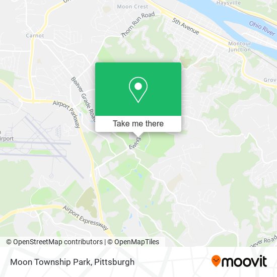 Moon Township Park map