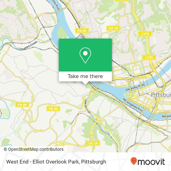 Mapa de West End - Elliot Overlook Park