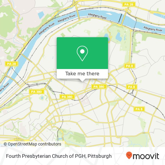 Fourth Presbyterian Church of PGH map