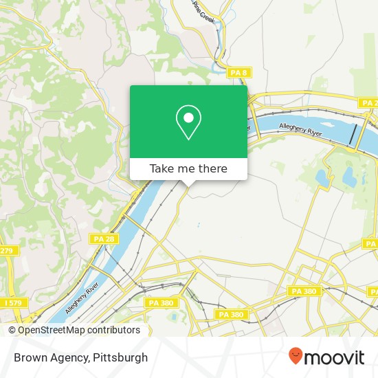 Mapa de Brown Agency