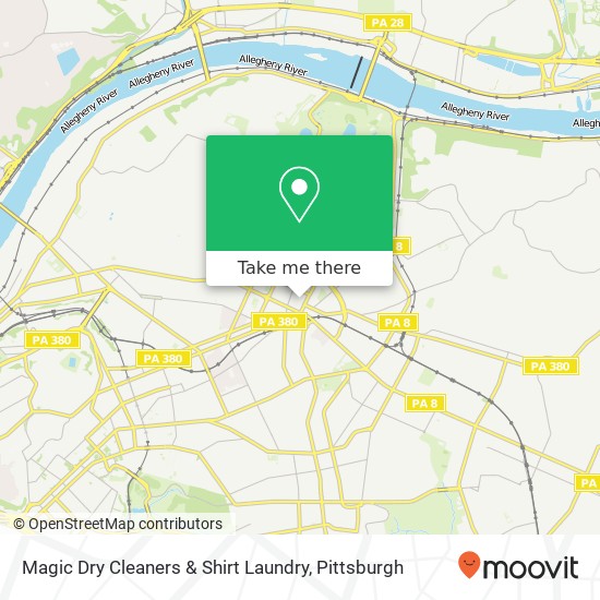 Mapa de Magic Dry Cleaners & Shirt Laundry