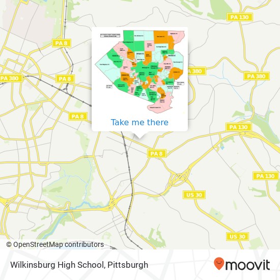 Mapa de Wilkinsburg High School