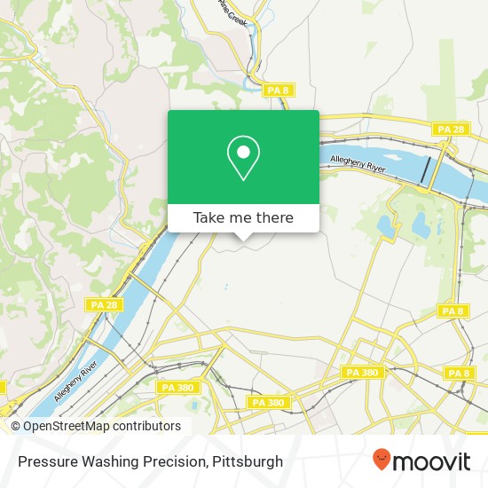 Mapa de Pressure Washing Precision