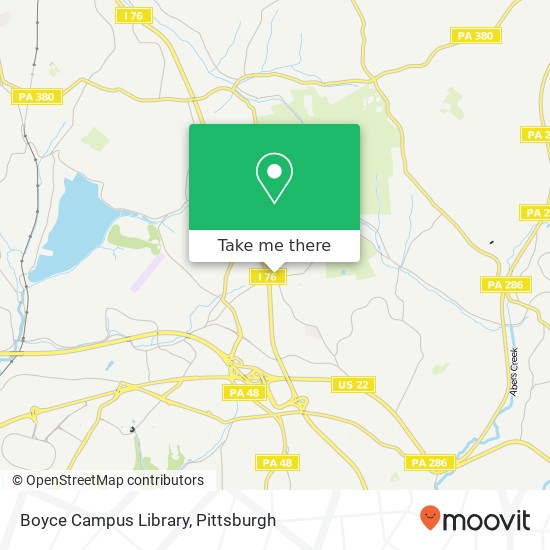 Boyce Campus Library map