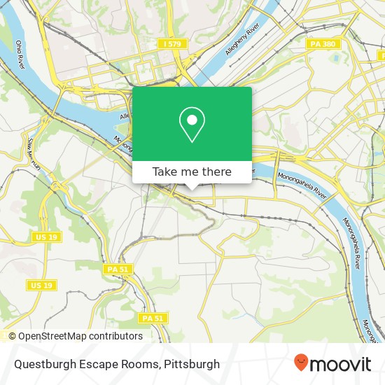 Questburgh Escape Rooms map