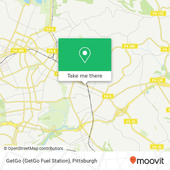 Mapa de GetGo (GetGo Fuel Station)