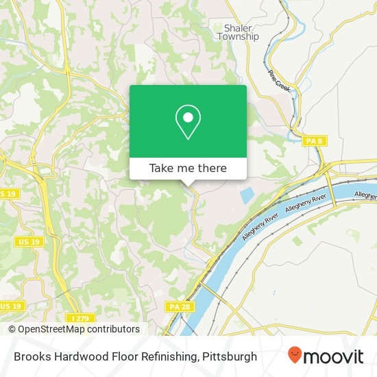 Brooks Hardwood Floor Refinishing map