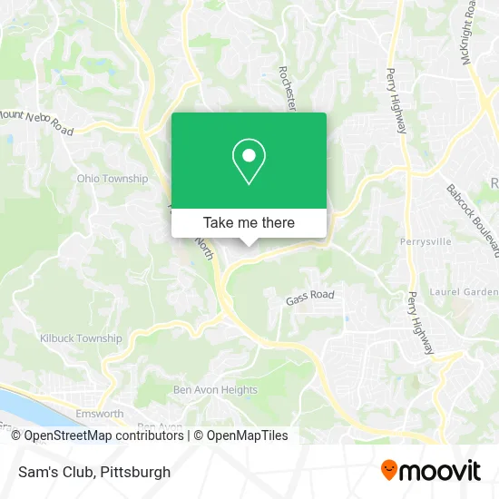 Sam's Club map