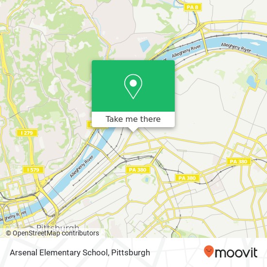 Arsenal Elementary School map