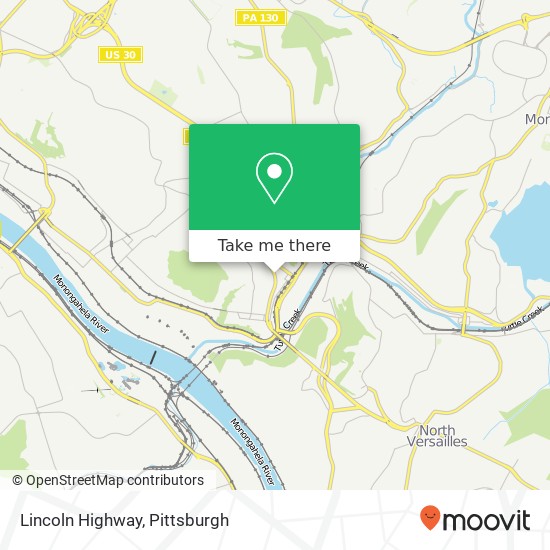 Lincoln Highway map