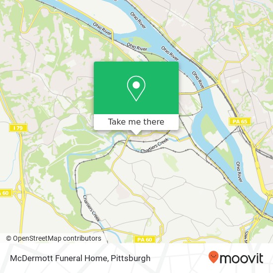 Mapa de McDermott Funeral Home