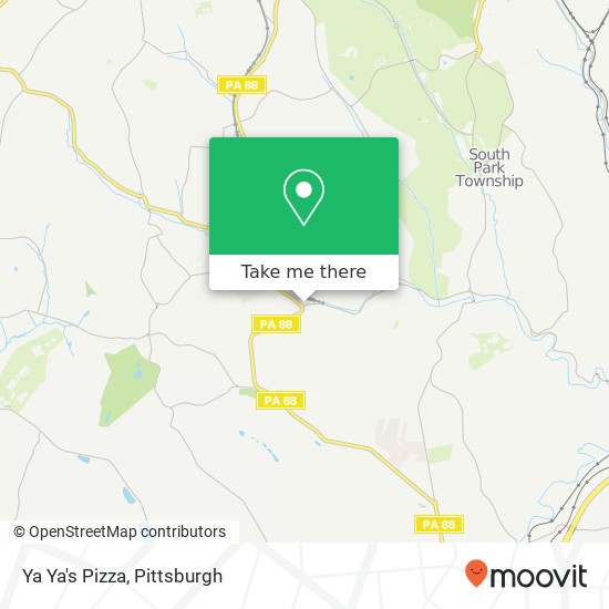 Ya Ya's Pizza map