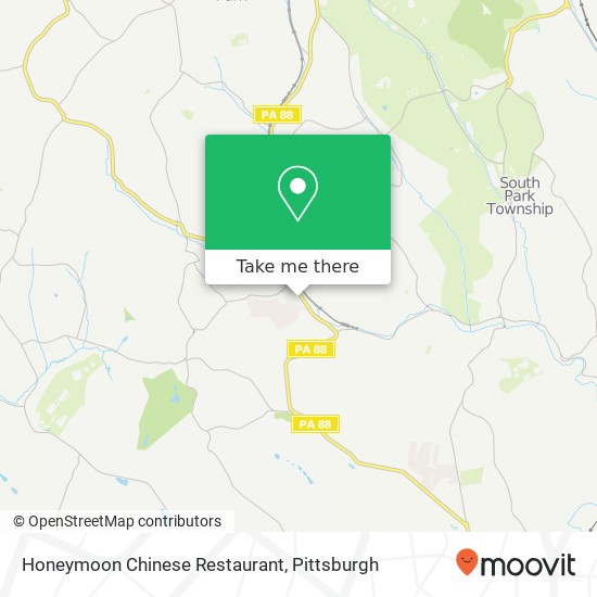 Mapa de Honeymoon Chinese Restaurant