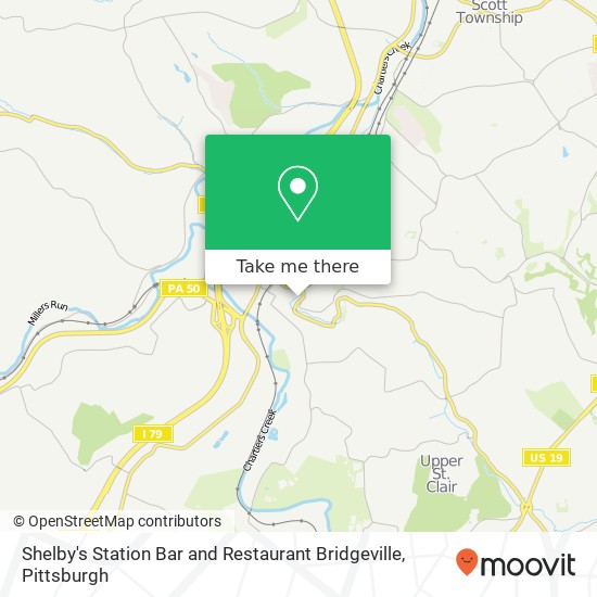 Mapa de Shelby's Station Bar and Restaurant Bridgeville