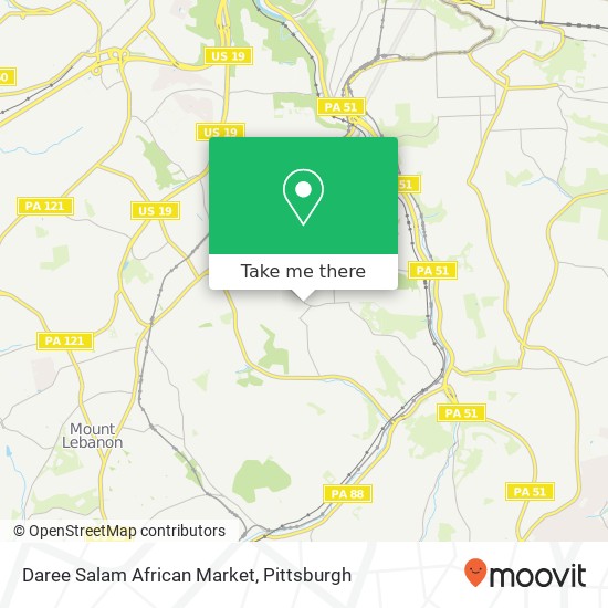 Daree Salam African Market map