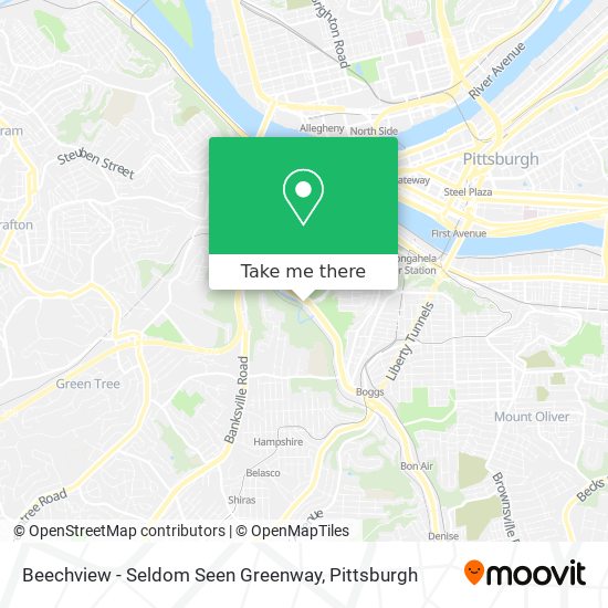 Beechview - Seldom Seen Greenway map