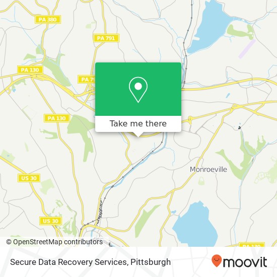 Mapa de Secure Data Recovery Services