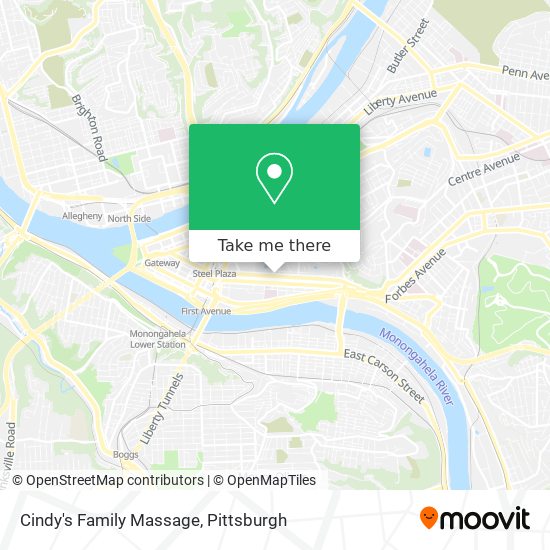 Cindy's Family Massage map