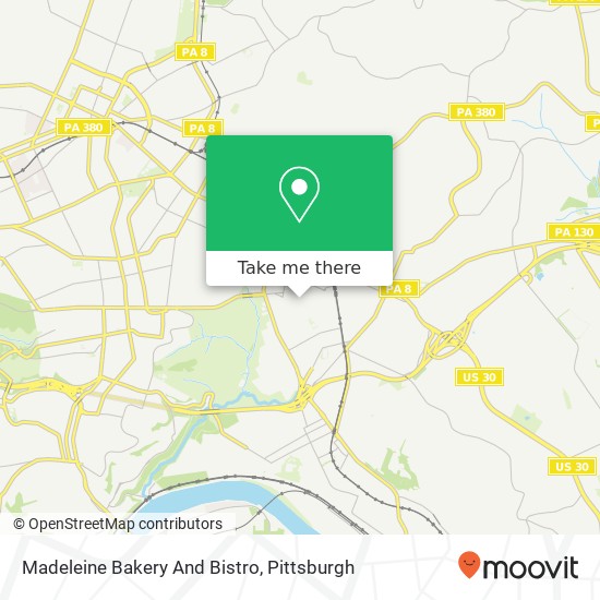 Mapa de Madeleine Bakery And Bistro