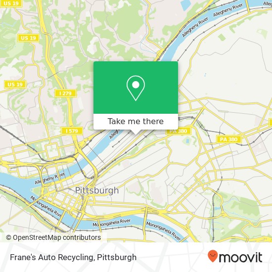 Frane's Auto Recycling map