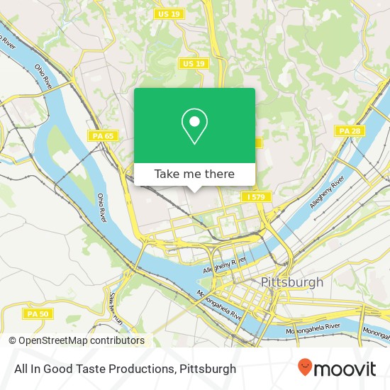 All In Good Taste Productions map