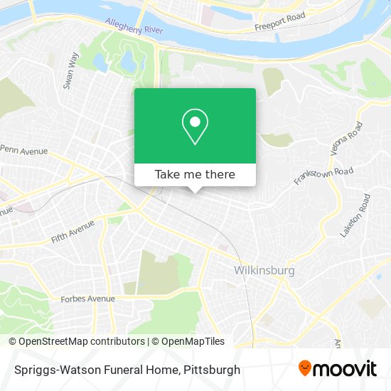 Spriggs-Watson Funeral Home map