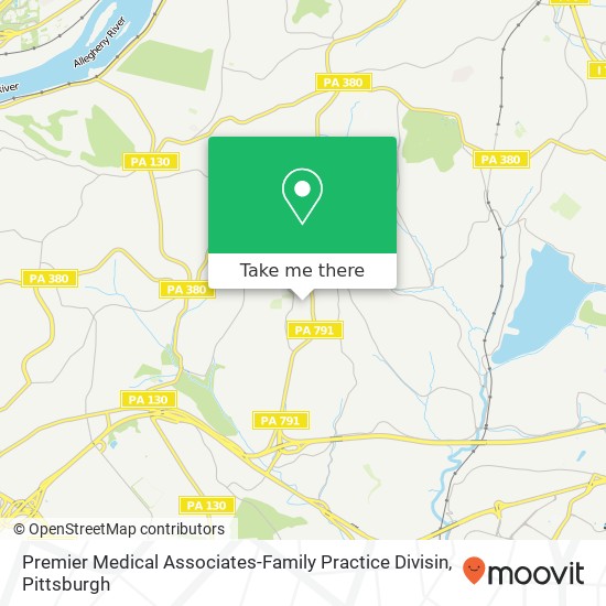 Mapa de Premier Medical Associates-Family Practice Divisin