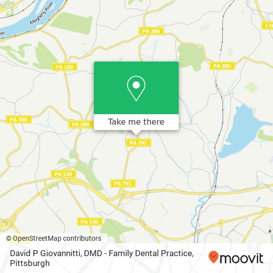 Mapa de David P Giovannitti, DMD - Family Dental Practice