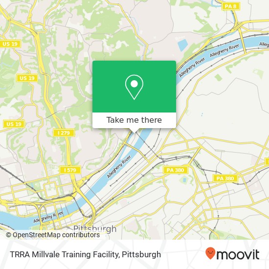 TRRA Millvale Training Facility map