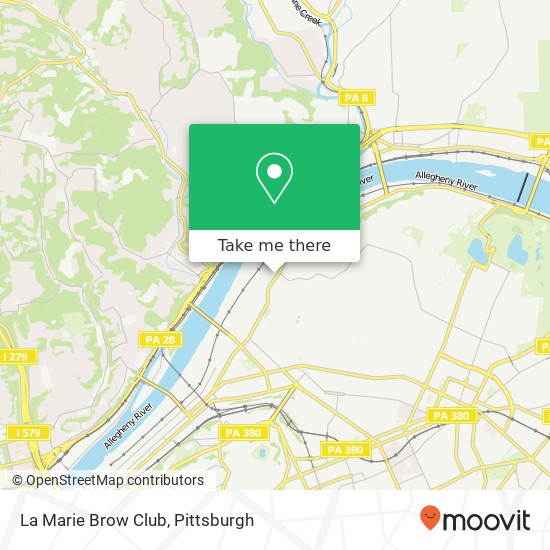 La Marie Brow Club map