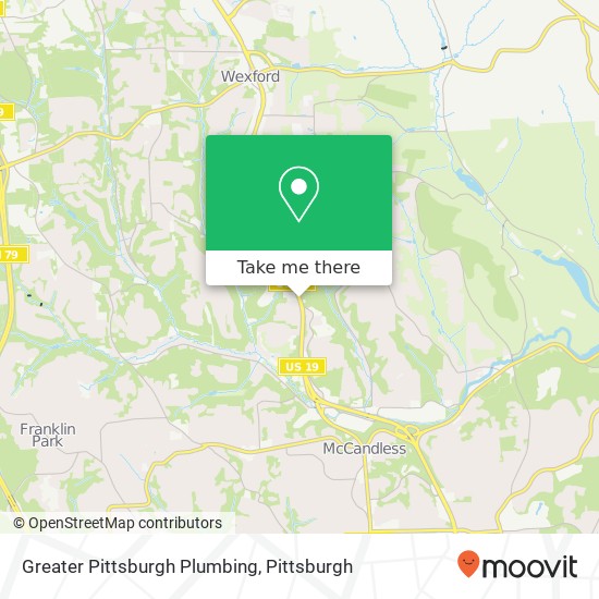Mapa de Greater Pittsburgh Plumbing