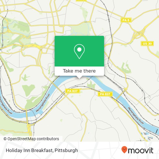Holiday Inn Breakfast map