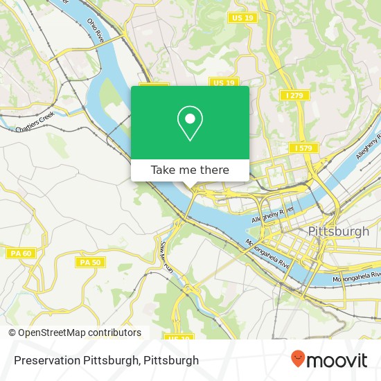 Preservation Pittsburgh map