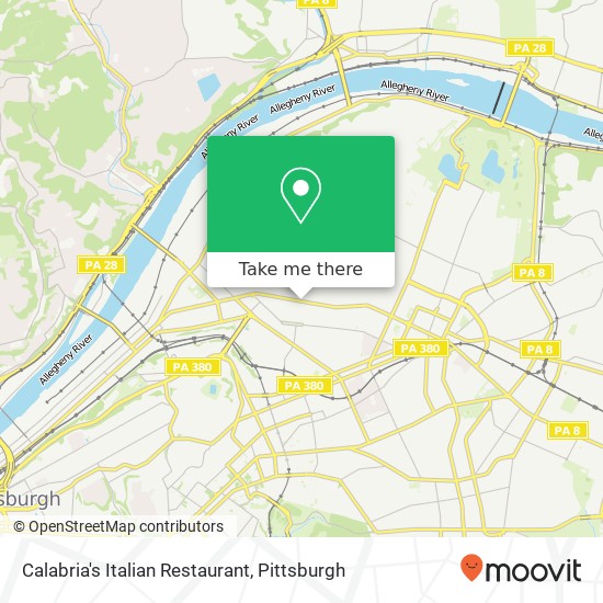 Mapa de Calabria's Italian Restaurant