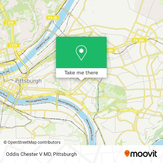 Oddis Chester V MD map