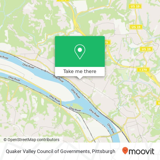 Mapa de Quaker Valley Council of Governments