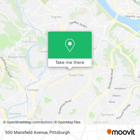 Mapa de 500 Mansfield Avenue