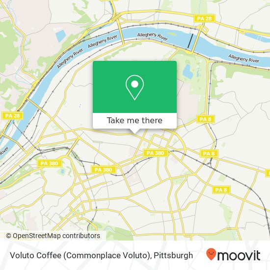 Mapa de Voluto Coffee (Commonplace Voluto)