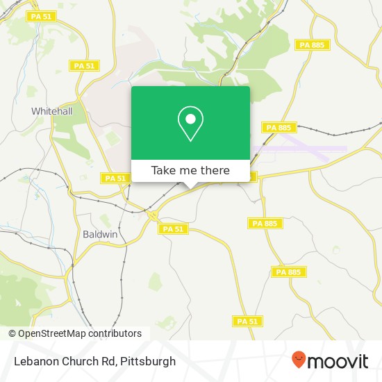 Lebanon Church Rd map