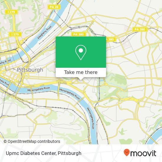 Upmc Diabetes Center map