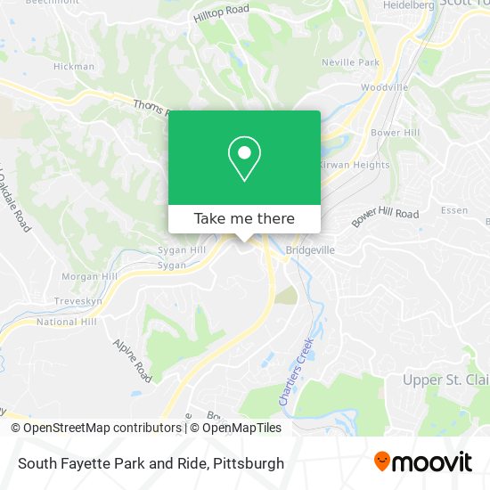 Mapa de South Fayette Park and Ride