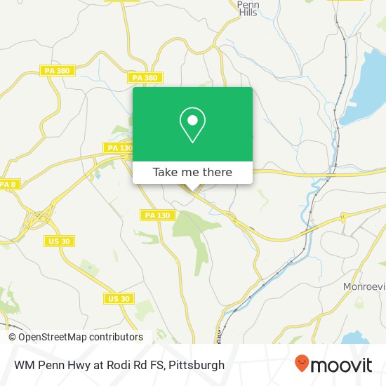 WM Penn Hwy at Rodi Rd FS map