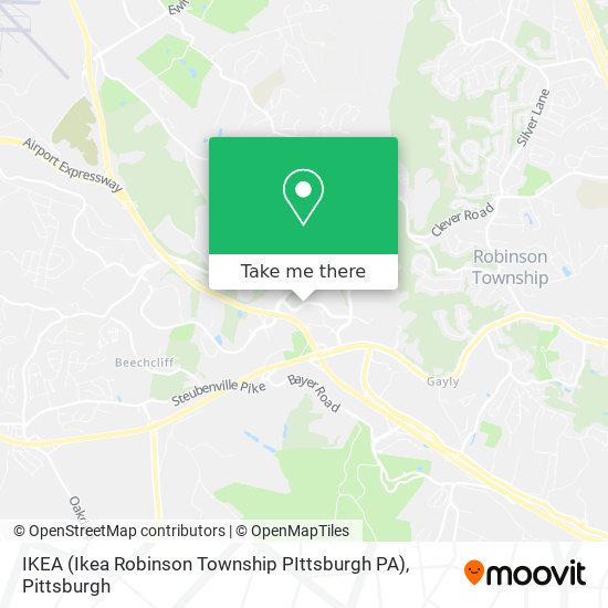 Mapa de IKEA (Ikea Robinson Township PIttsburgh PA)