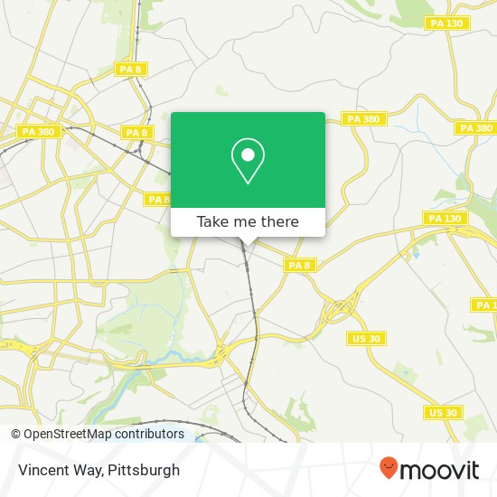 Mapa de Vincent Way