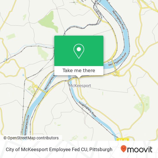 City of McKeesport Employee Fed CU map