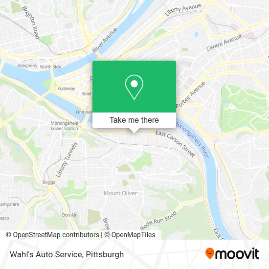 Wahl's Auto Service map