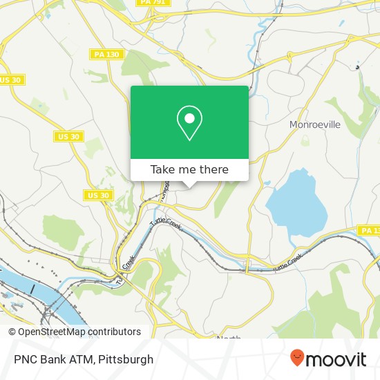 PNC Bank ATM map